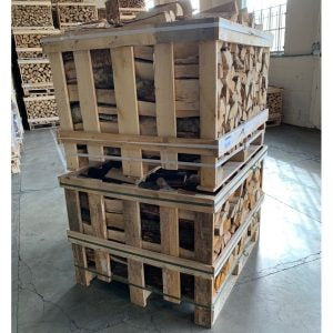 2x Palettes (chêne blanc + Hêtre/Charme) – Bûches de 33 cm