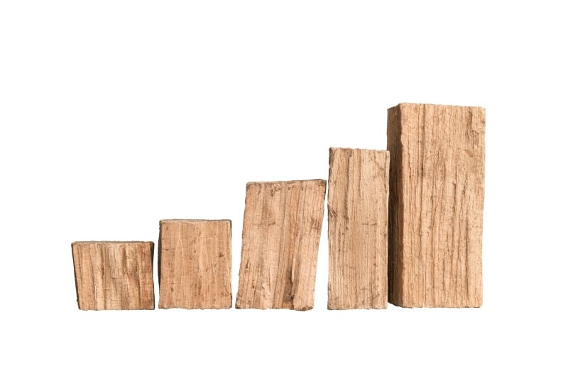 Hêtre sec (petits morceaux 10-33cm) | Bois de chauffage dans un sac de bois (env. 1,9 Stère)