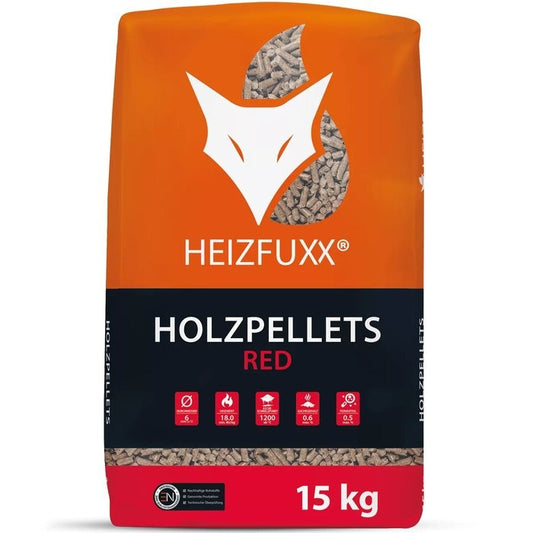 Granulés HEIZFUXX rouge EN+ A1 – Palette 65 sacs x 15kg