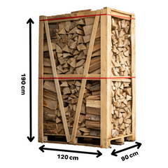 Bois de chauffage 100% Hêtre, L.33cm, 3 stères